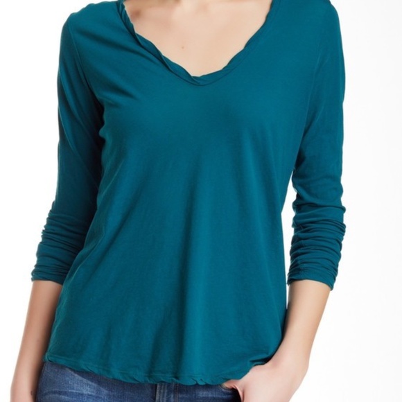 JAMES PERSE Vintage Japanese Fine Jersey L/S Tee Top Shirt Breezy Green 1 Small - Picture 4 of 9